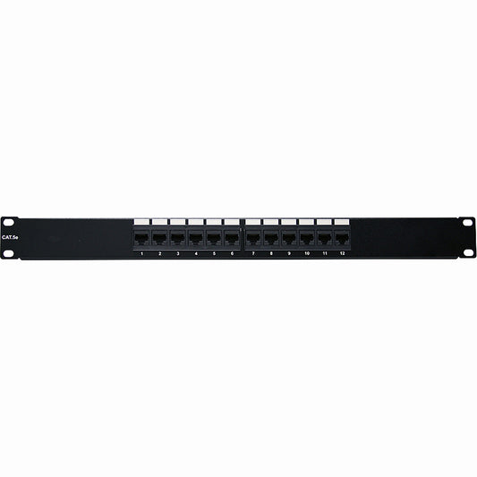 12PORT CAT5E PATCH PANEL 1U    