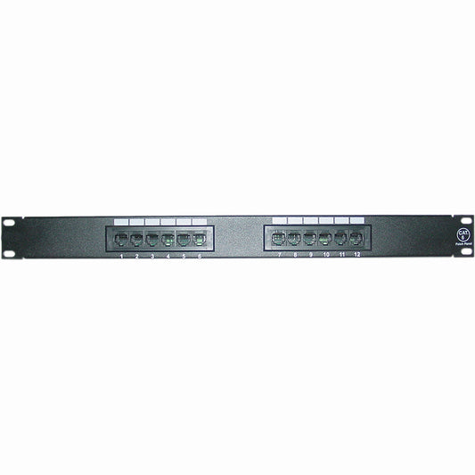 12PORT CAT6 CAT5 PATCH PANEL 1U
