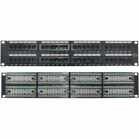 48PORT CAT5E PATCH PANEL 2U    