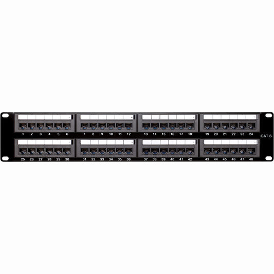48PORT CAT6 CAT5 PATCH PANEL 2U