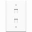 2PORT FACE PLATE RJ45 KEYSTONE 