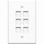 6PORT FACE PLATE RJ45 KEYSTONE 