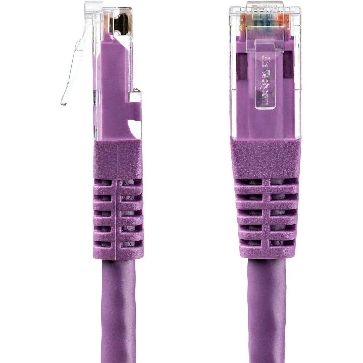 StarTech.com 50ft CAT6 Ethernet Cable - Purple Molded Gigabit - 100W PoE UTP 650MHz - Category 6 Patch Cord UL Certified Wiring/TIA