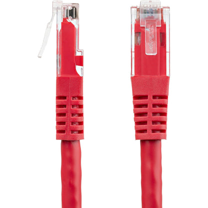 StarTech.com 50ft CAT6 Ethernet Cable - Red Molded Gigabit - 100W PoE UTP 650MHz - Category 6 Patch Cord UL Certified Wiring/TIA