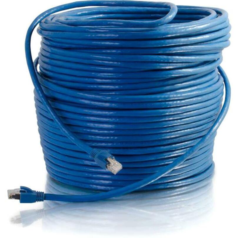 250FT CAT6 BLUE SOLID SHIELDED 