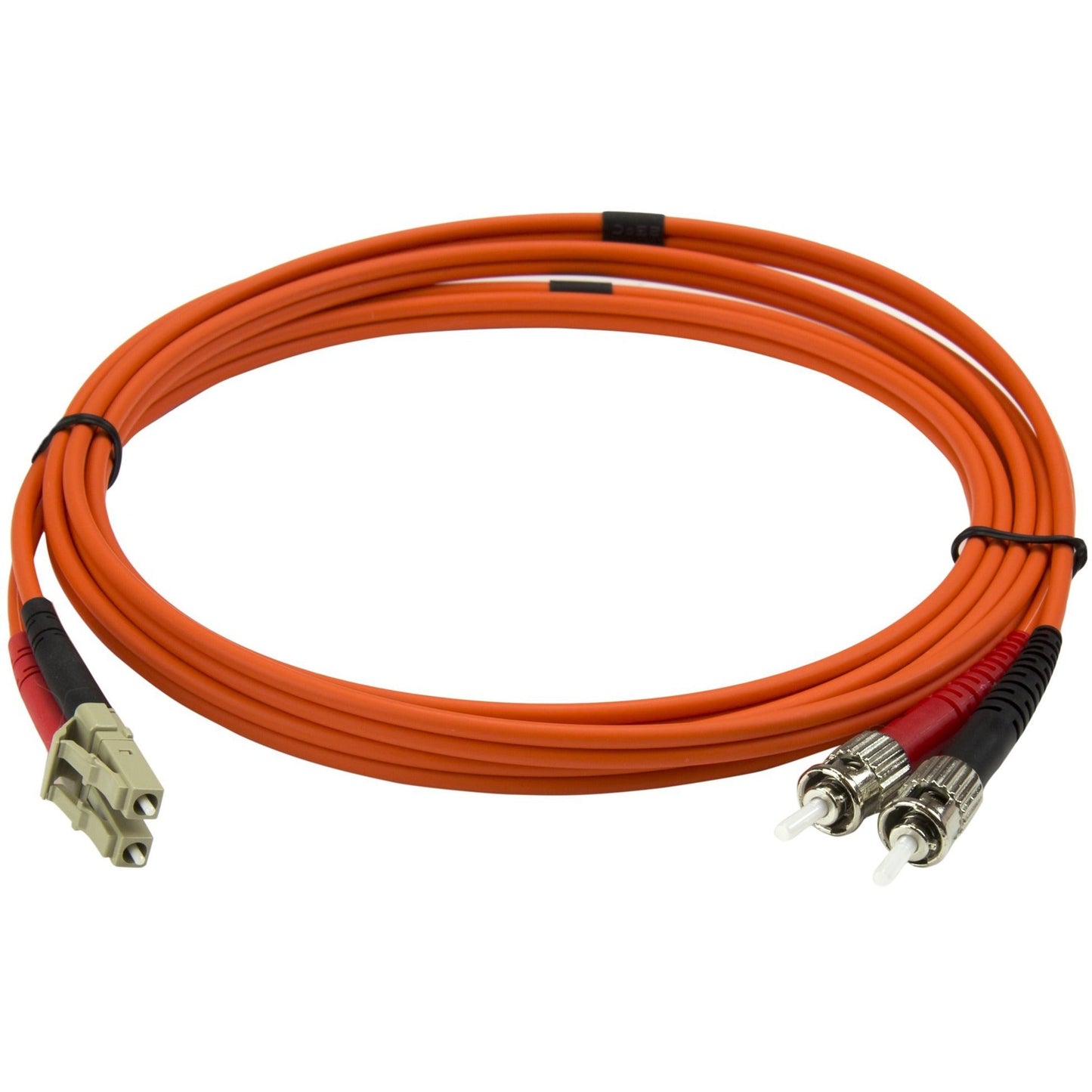 StarTech.com 2m Fiber Optic Cable - Multimode Duplex 50/125 - LSZH - LC/ST - OM2 - LC to ST Fiber Patch Cable