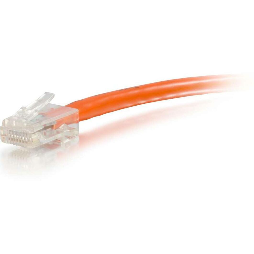 C2G-1ft Cat6 Non-Booted Unshielded (UTP) Network Patch Cable - Orange