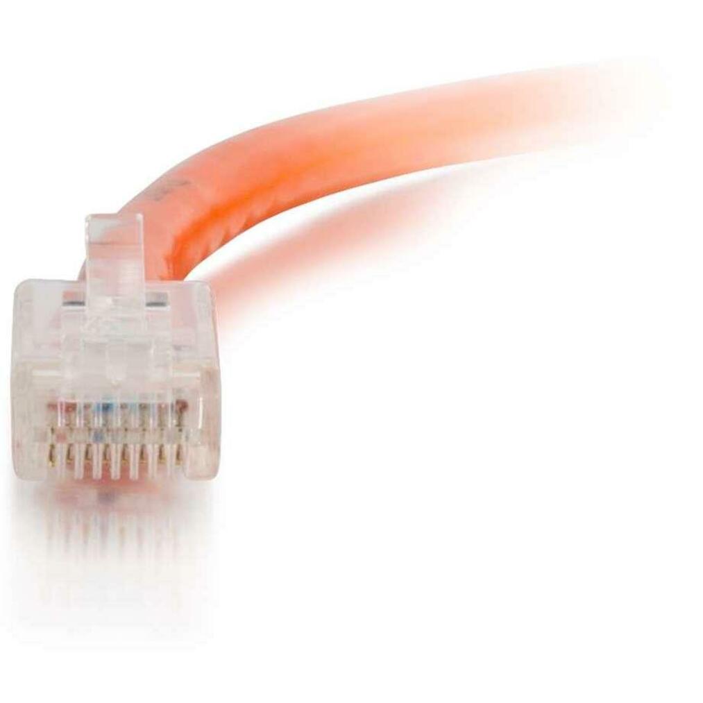 C2G 75 ft Cat6 Non Booted UTP Unshielded Network Patch Cable - Orange
