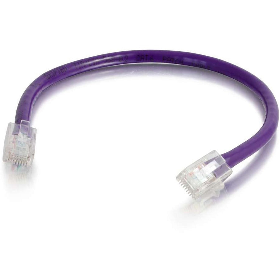 C2G 1 ft Cat6 Non Booted UTP Unshielded Network Patch Cable - Purple