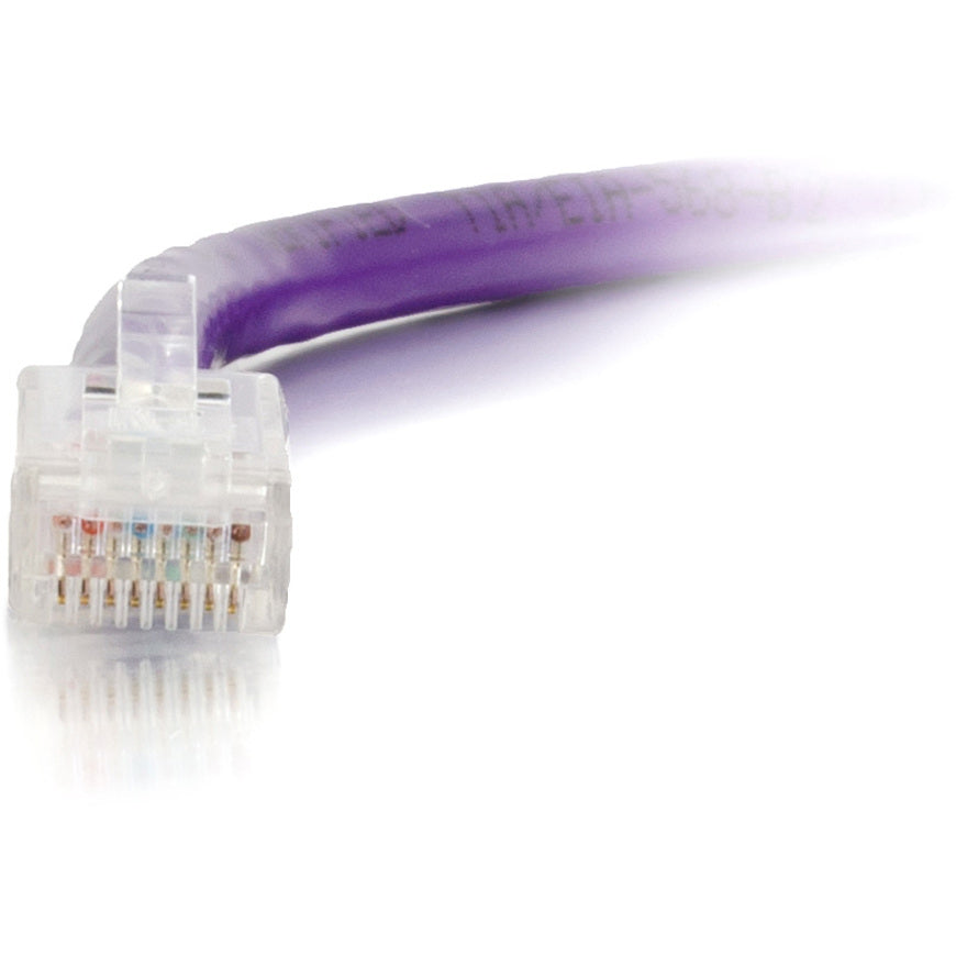 C2G 1 ft Cat6 Non Booted UTP Unshielded Network Patch Cable - Purple