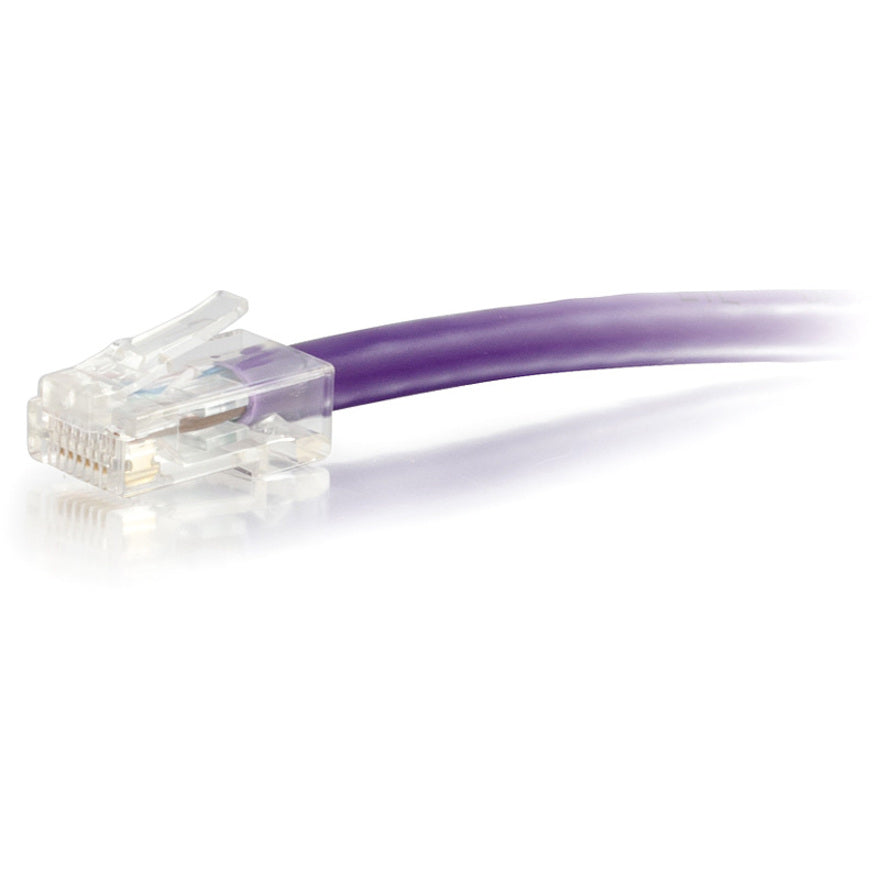 C2G 1 ft Cat6 Non Booted UTP Unshielded Network Patch Cable - Purple