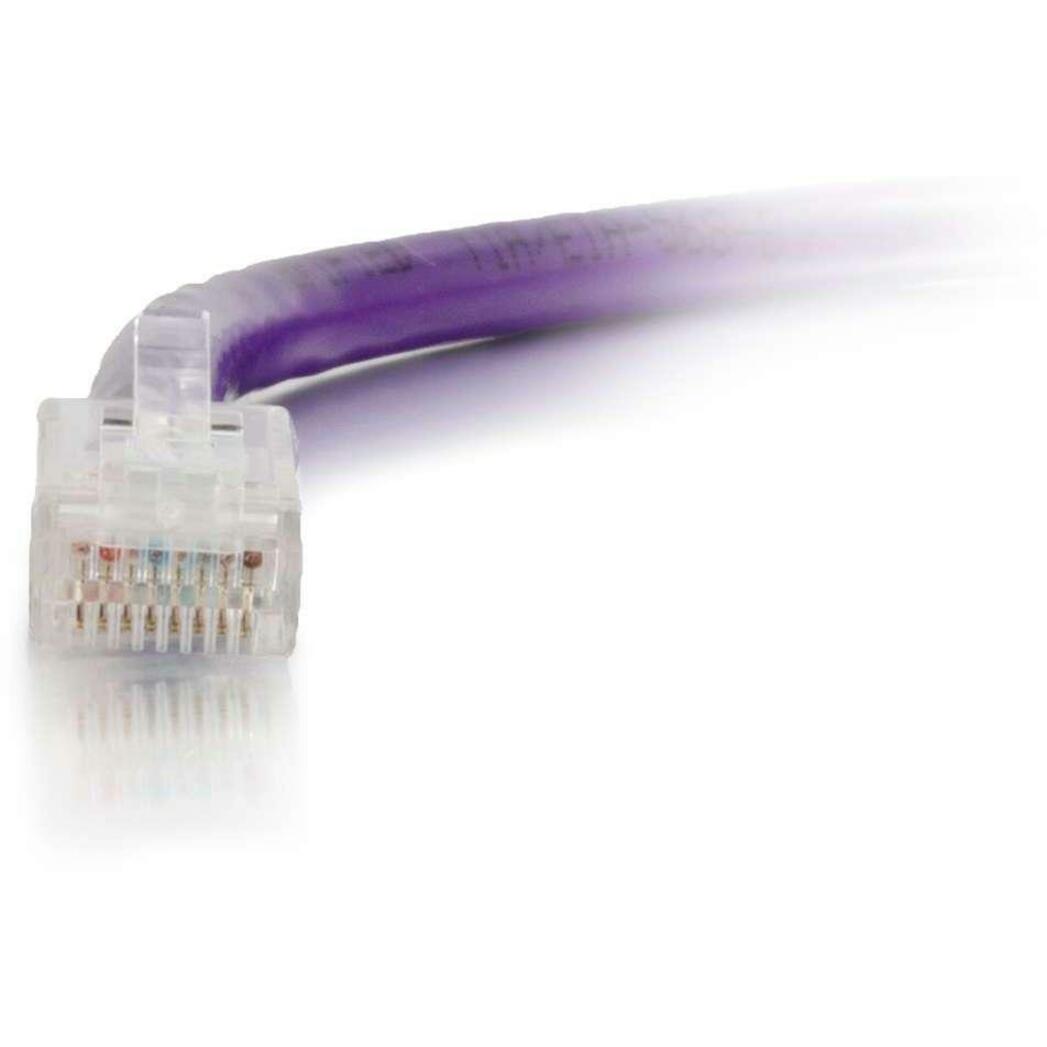 C2G 1 ft Cat6 Non Booted UTP Unshielded Network Patch Cable - Purple