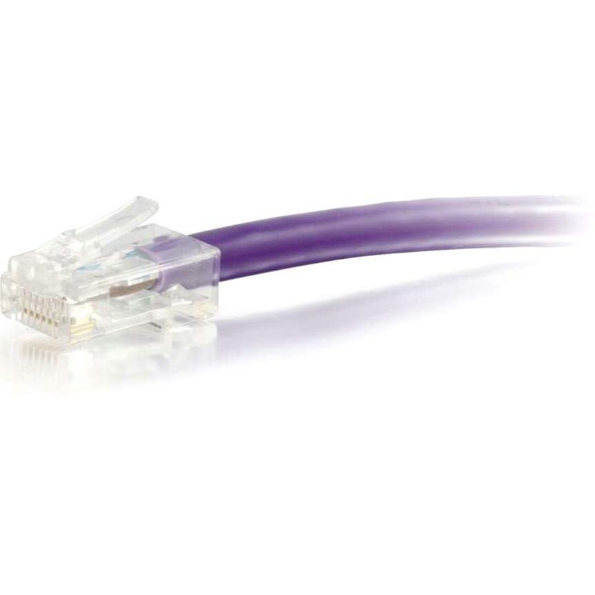 C2G 1 ft Cat6 Non Booted UTP Unshielded Network Patch Cable - Purple