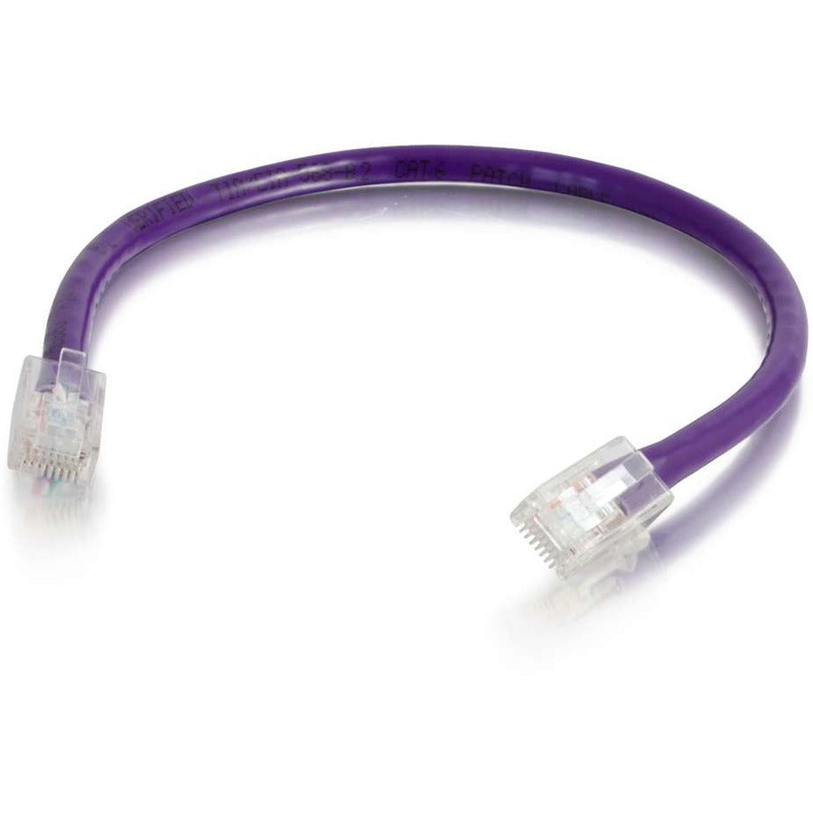 C2G 15 ft Cat6 Non Booted UTP Unshielded Network Patch Cable - Purple