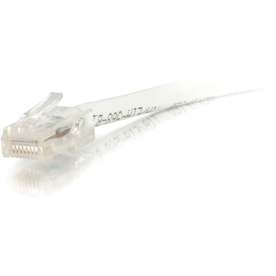 1FT CAT6 WHITE ASSEMBLED PATCH 