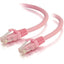 C2G-2ft Cat5e Snagless Unshielded (UTP) Network Patch Cable - Pink