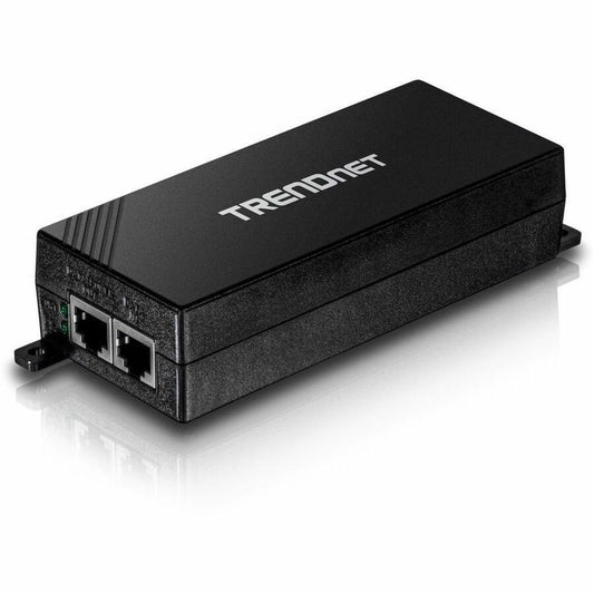 TRENDnet Gigabit Power Over Ethernet Plus Injector Converts Non-Poe Gigabit To Poe+ Or PoE Gigabit Supplies PoE (15.4W) Or PoE+ (30W) Power Network Distances Up To 100M (328 ft.) Black TPE-115GI