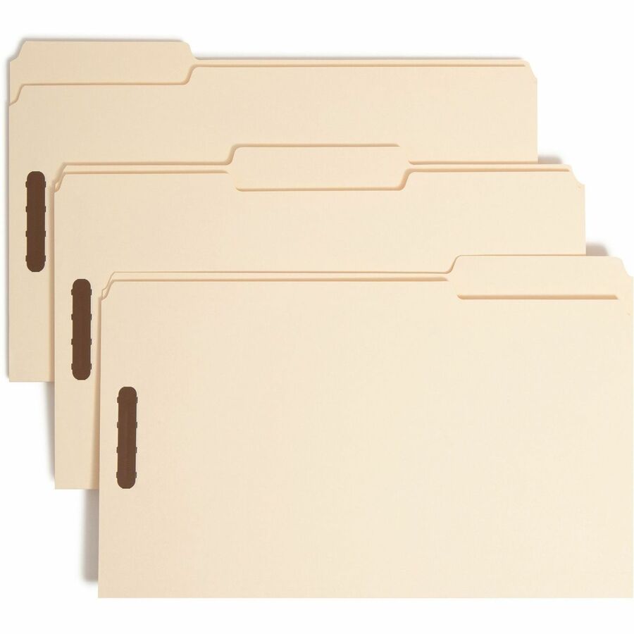 Smead 1/3 Tab Cut Legal Recycled Fastener Folder