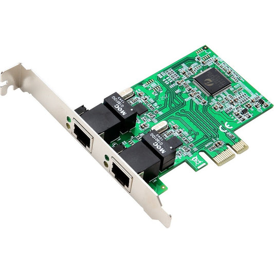 SYBA 2 Port Gigabit Ethernet PCI-e x1 Network Card