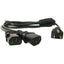 StarTech.com 6ft (2m) Computer Power Cord Y Splitter NEMA 5-15P to 2x C13 Y Cable 10A 125V 18AWG AC Power Cord Monitor Power Cable