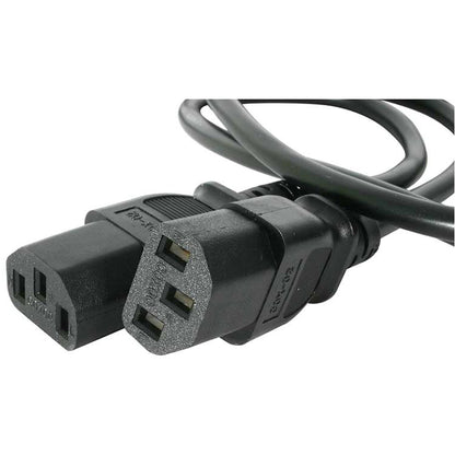 StarTech.com 6ft (2m) Computer Power Cord Y Splitter NEMA 5-15P to 2x C13 Y Cable 10A 125V 18AWG AC Power Cord Monitor Power Cable