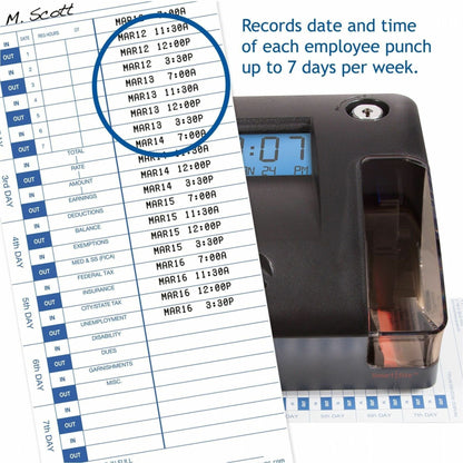 Pyramid Time Systems 3600SS Time Clock and Document Stamp