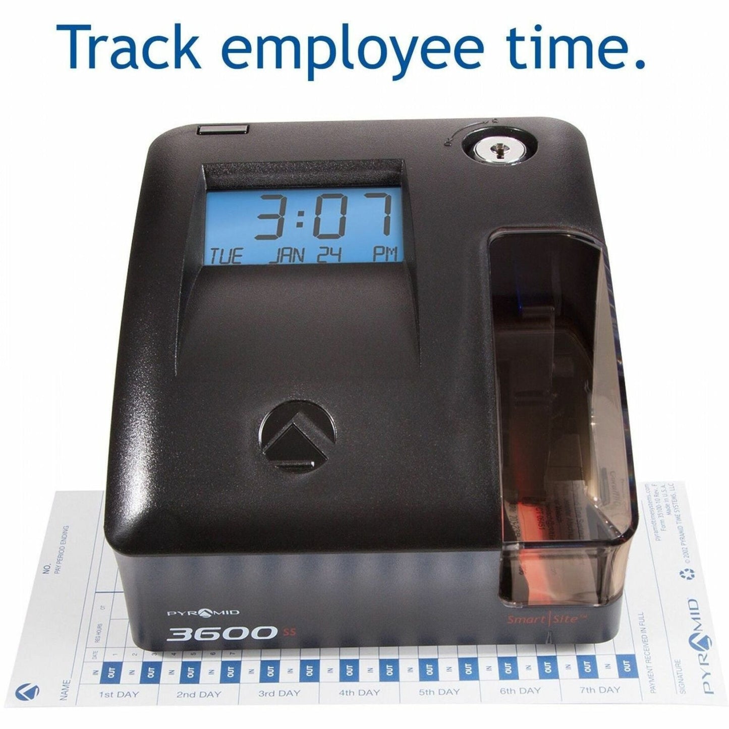 Pyramid Time Systems 3600SS Time Clock and Document Stamp