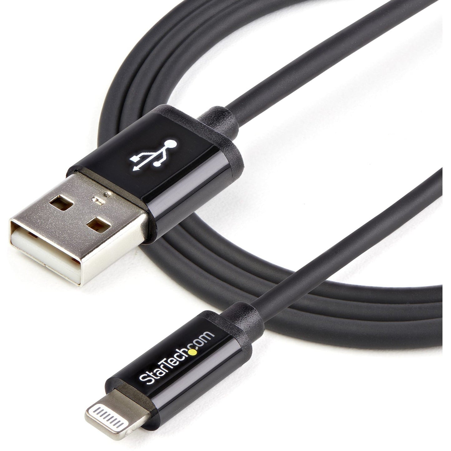StarTech.com 1m (3ft) Black Apple&reg; 8-pin Lightning Connector to USB Cable for iPhone / iPod / iPad