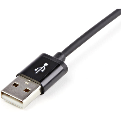 StarTech.com 1m (3ft) Black Apple&reg; 8-pin Lightning Connector to USB Cable for iPhone / iPod / iPad