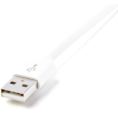 StarTech.com 2m (6ft) Long White Apple&reg; 8-pin Lightning Connector to USB Cable for iPhone / iPod / iPad