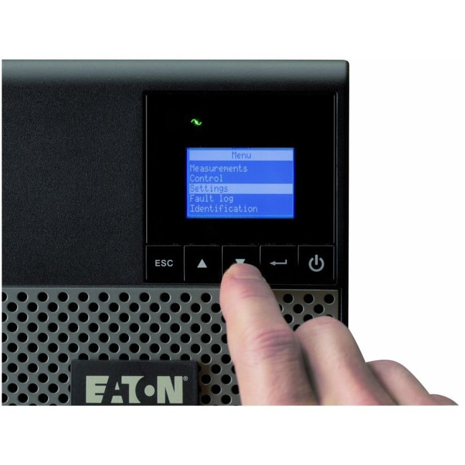 Eaton 5P UPS 1550VA 1100W 230V Line-Interactive UPS C14 Input 8 C13 Outlets True Sine Wave Cybersecure Network Card Option Tower