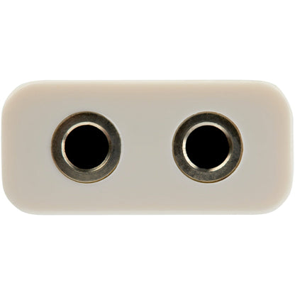 StarTech.com 3.5mm 4 Position to 2x 3 Position 3.5mm Headset Splitter Adapter M/F - White