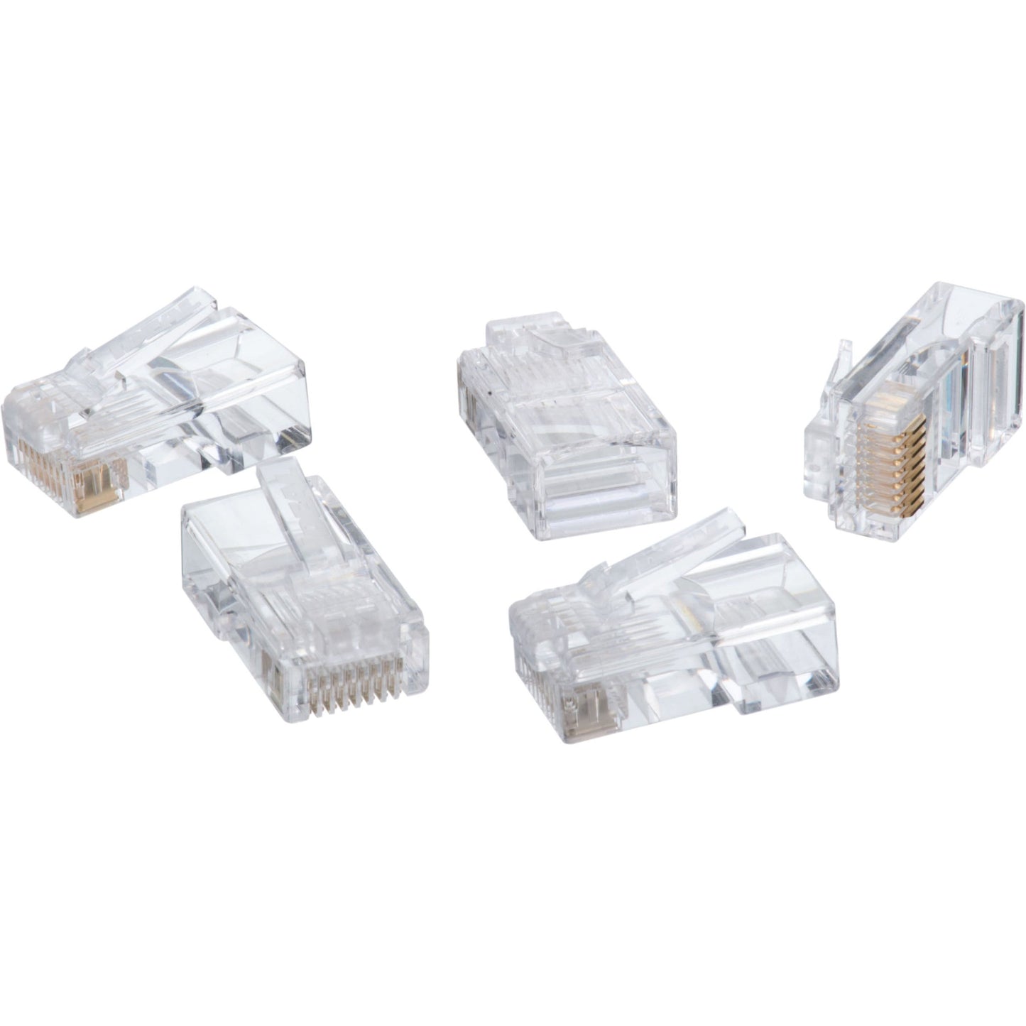 4XEM 100 Pack Cat5E RJ45 Modular Ethernet Plugs for Stranded or Solid CAT5E Cable