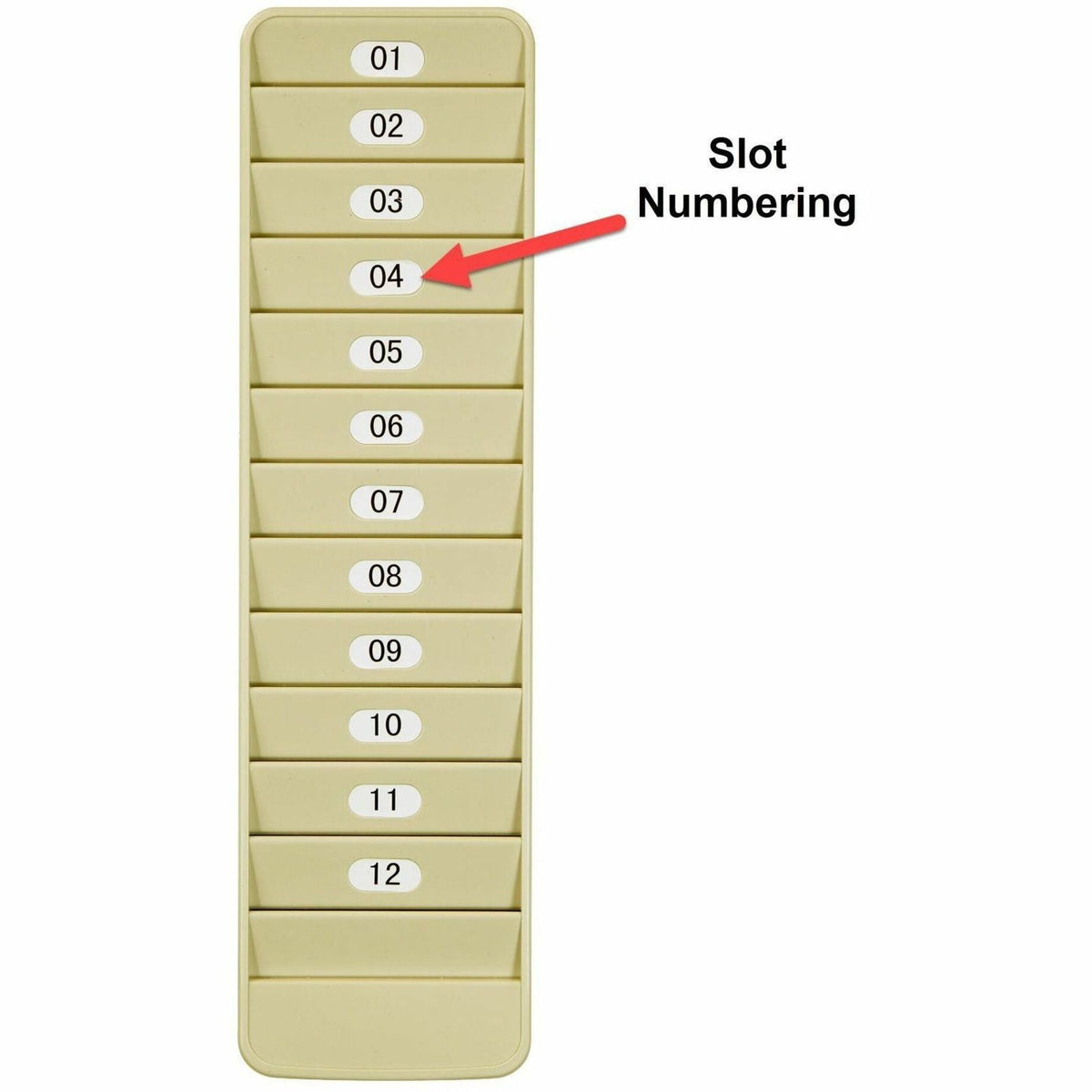 Pyramid 500-12 12-Pocket Employee ID Badge Rack