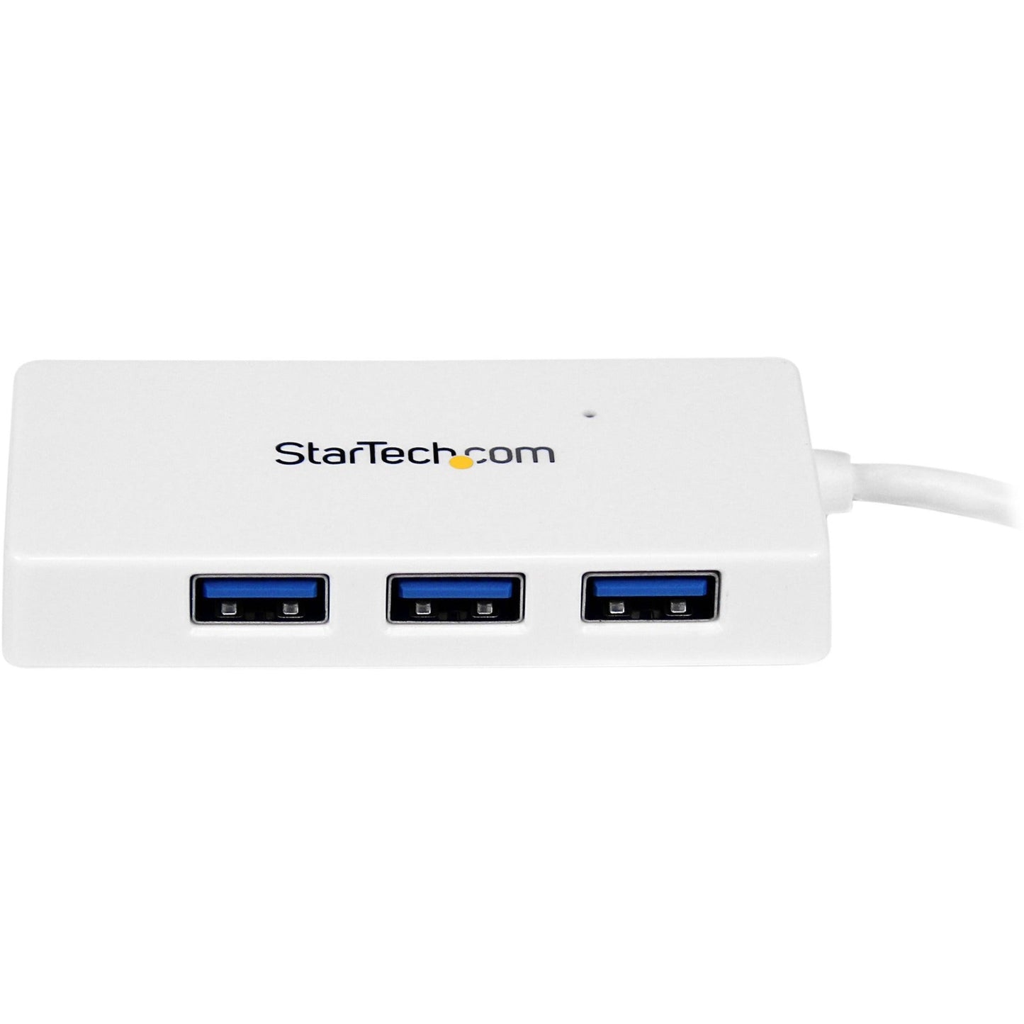 StarTech.com Portable 4 Port SuperSpeed Mini USB 3.0 Hub - 5Gbps - White