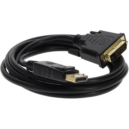 10ft DisplayPort 1.2 Male to DVI-D Dual Link (24+1 pin) Male Black Cable Which Requires DP++ For Resolution Up to 2560x1600 (WQXGA)