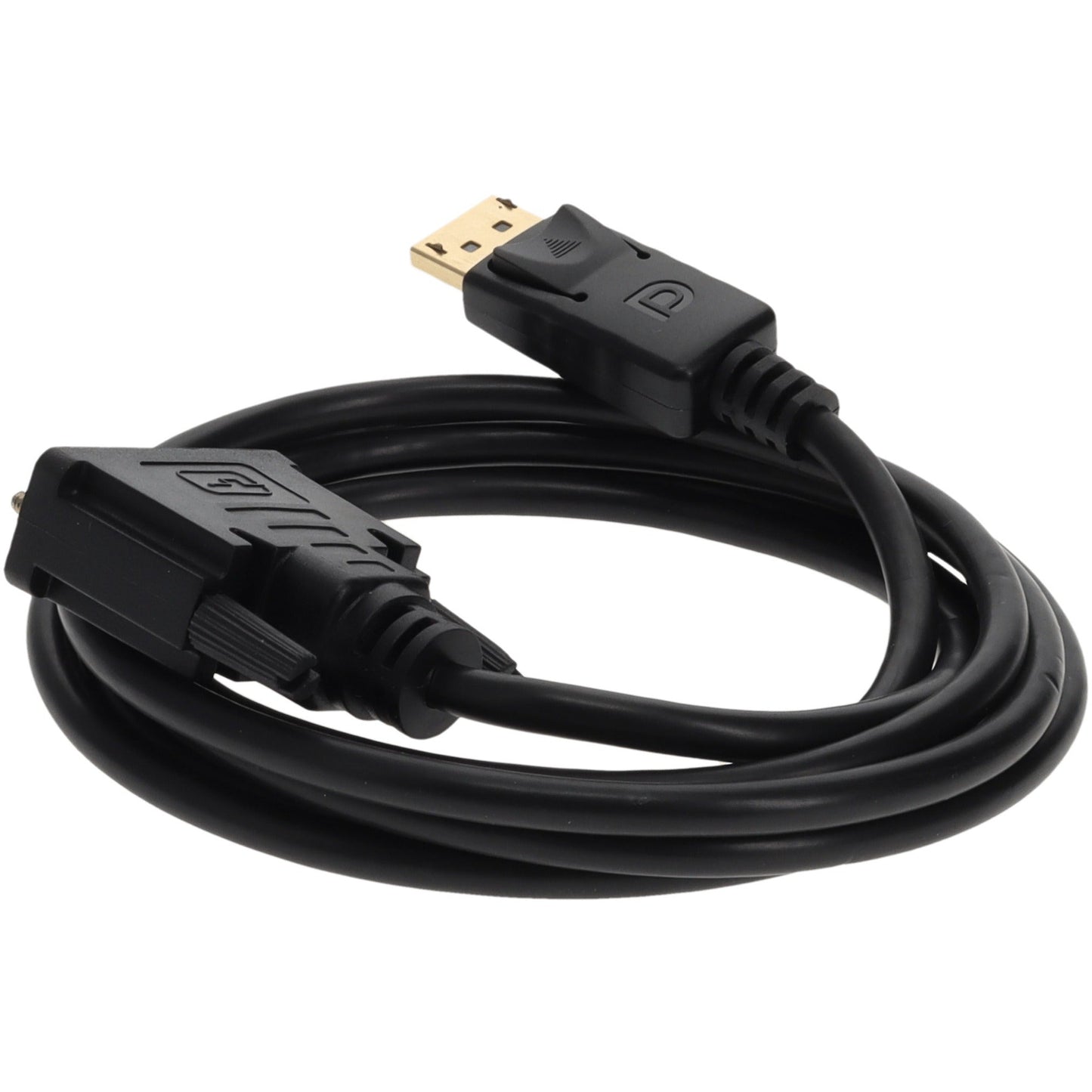 10ft DisplayPort 1.2 Male to DVI-D Dual Link (24+1 pin) Male Black Cable Which Requires DP++ For Resolution Up to 2560x1600 (WQXGA)