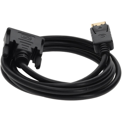 6ft DisplayPort 1.2 Male to DVI-D Dual Link (24+1 pin) Male Black Cable For Resolution Up to 2560x1600 (WQXGA)