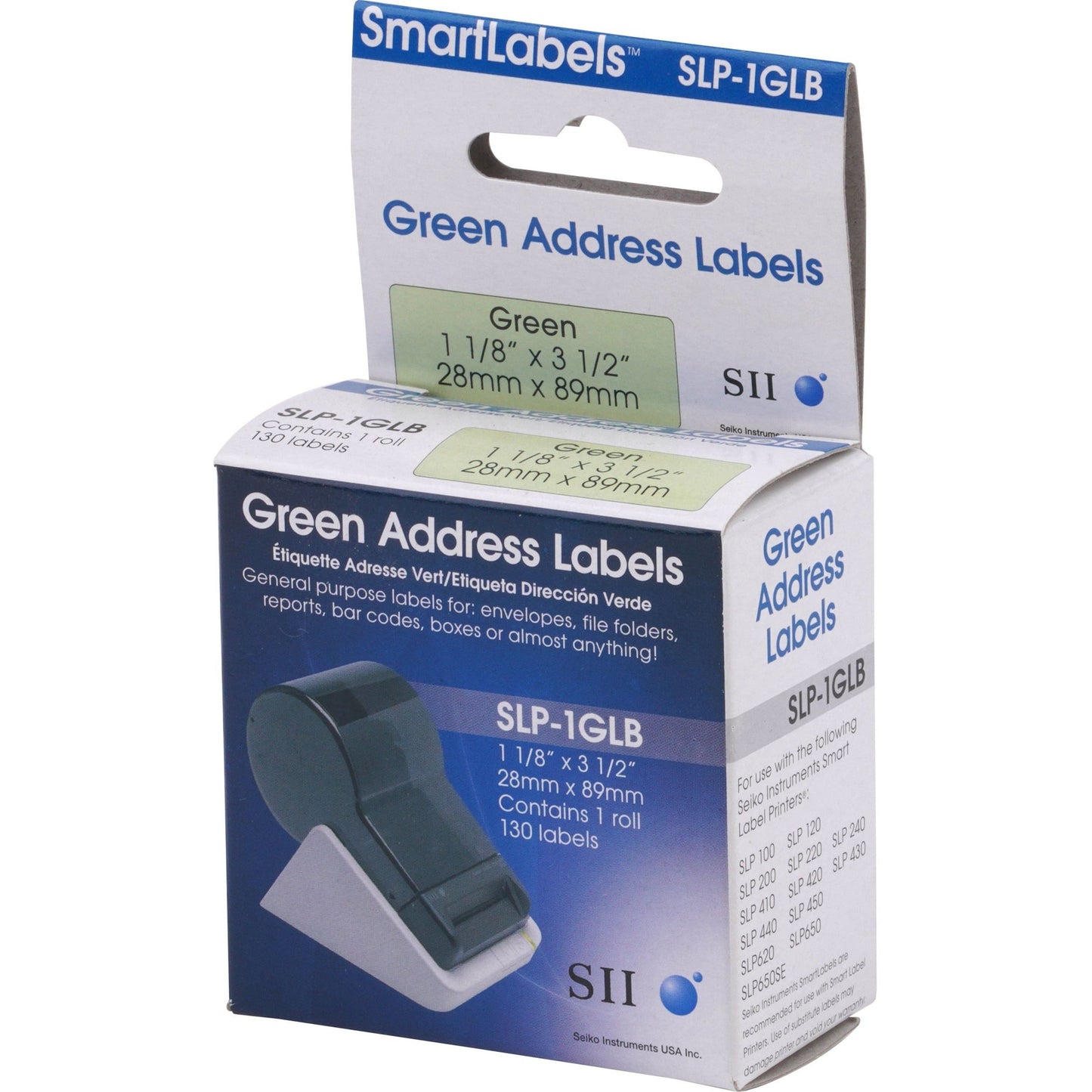 Seiko Green Address Labels