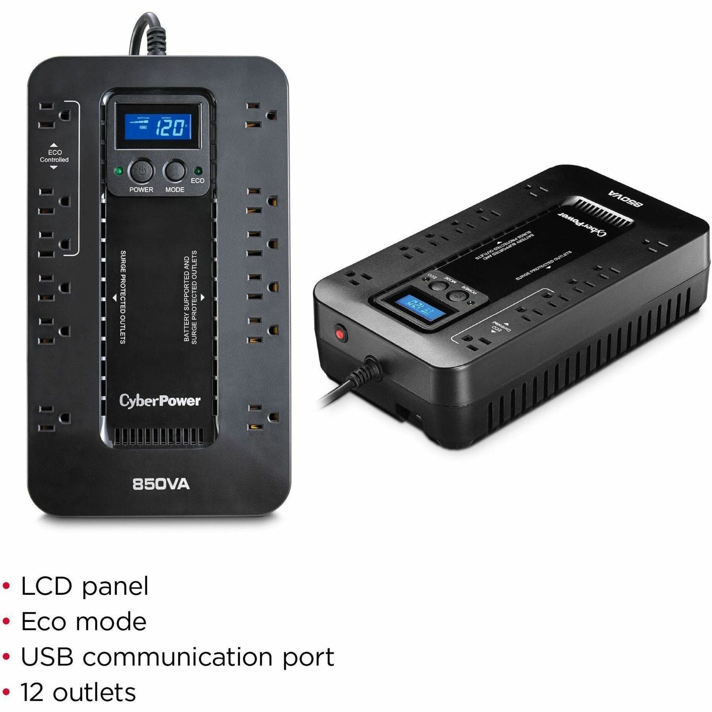 CyberPower EC850LCD Ecologic UPS Systems