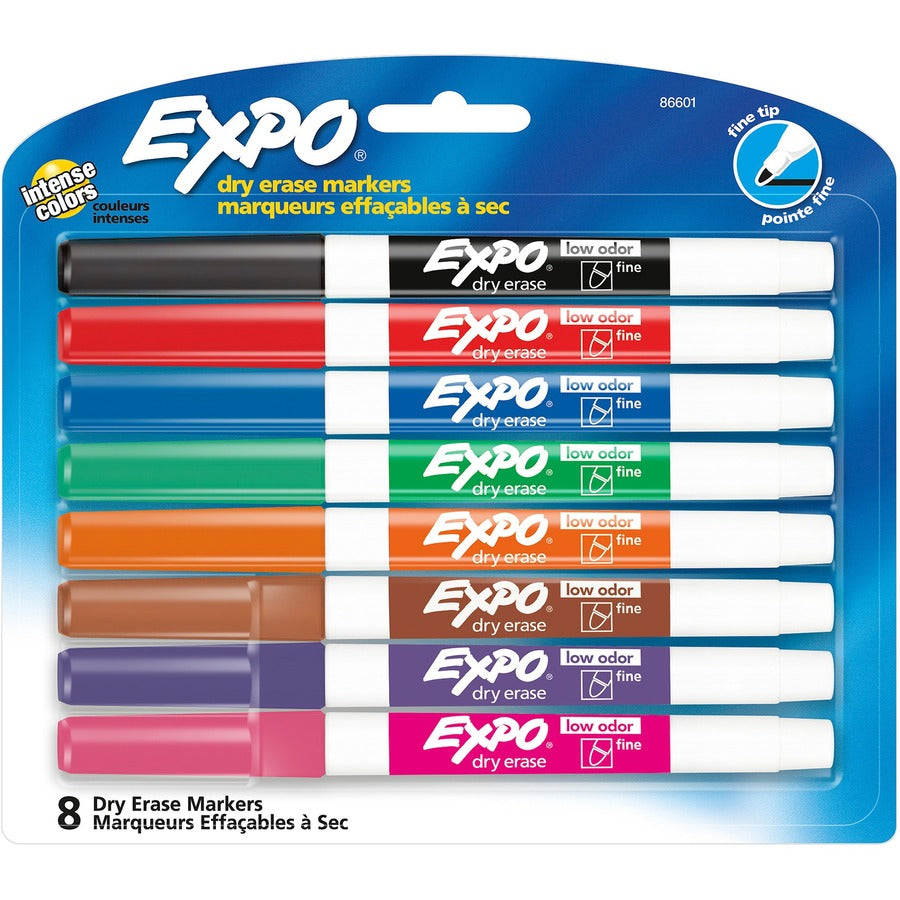 Expo Low-Odor Dry-erase Fine Tip Markers