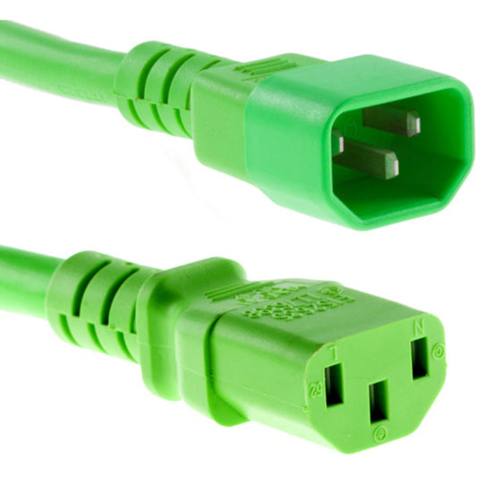 Unirise 5ft Power Cord C13-C14 Green