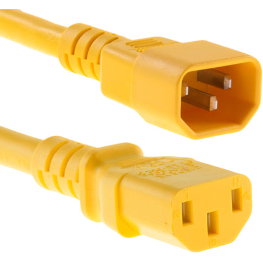 Unirise 5ft Power Cord C13-C14 Yellow