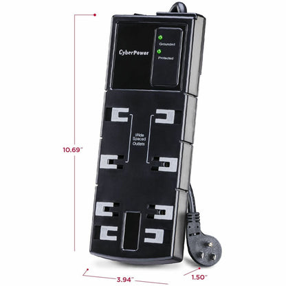 CyberPower CSB806 Essential 8 - Outlet Surge with 1800 J