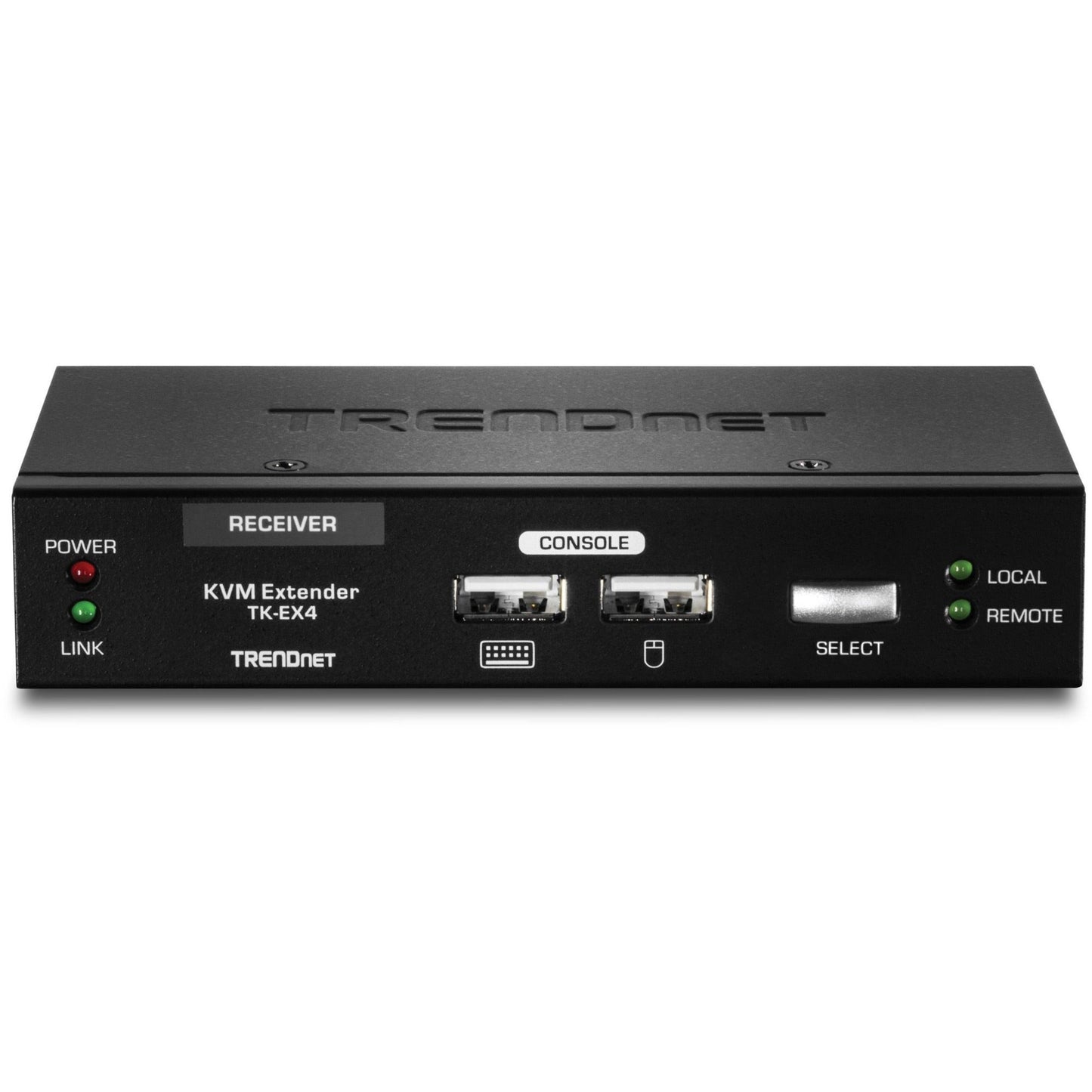 TRENDnet KVM Extension Kit Extend Keyboard/Video/Mouse Controls up to 100 Meters (328 ft.) Hot-Keys Transmitter Receiver PS/2 VGA TK-EX4