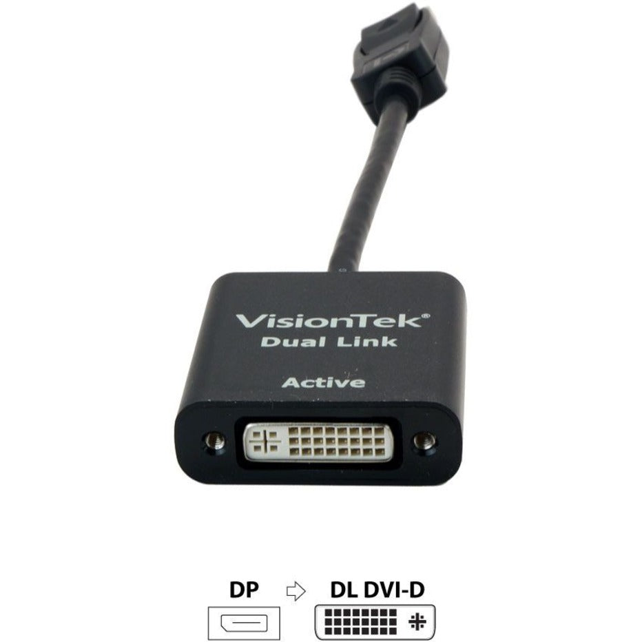 VisionTek DisplayPort to Dual Link DVI-D Active Adapter (M/F)