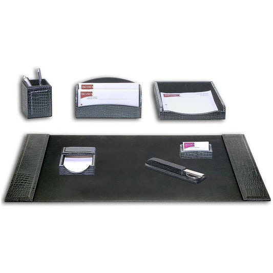 Dacasso Embossed Leather Desk Set