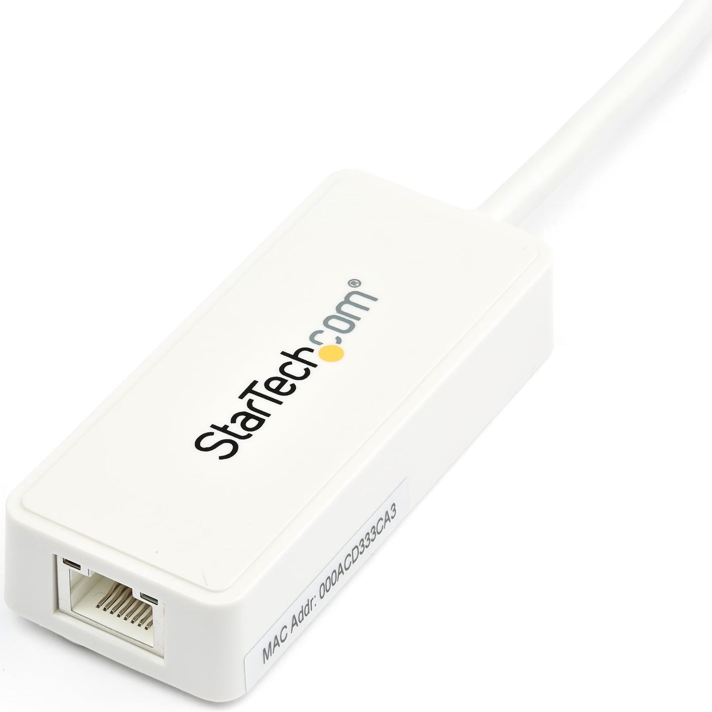 StarTech.com USB 3.0 to Gigabit Ethernet Adapter NIC w/ USB Port - White