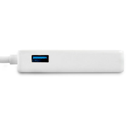 StarTech.com USB 3.0 to Gigabit Ethernet Adapter NIC w/ USB Port - White