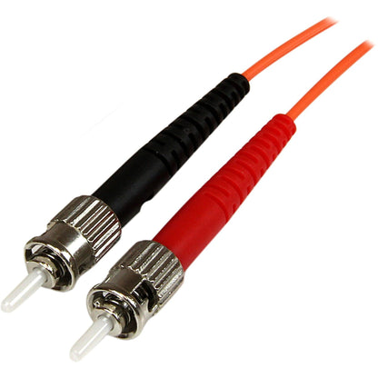 StarTech.com 1m Fiber Optic Cable - Multimode Duplex 50/125 - OFNP Plenum - LC/ST - OM2 - LC to ST Fiber Patch Cable